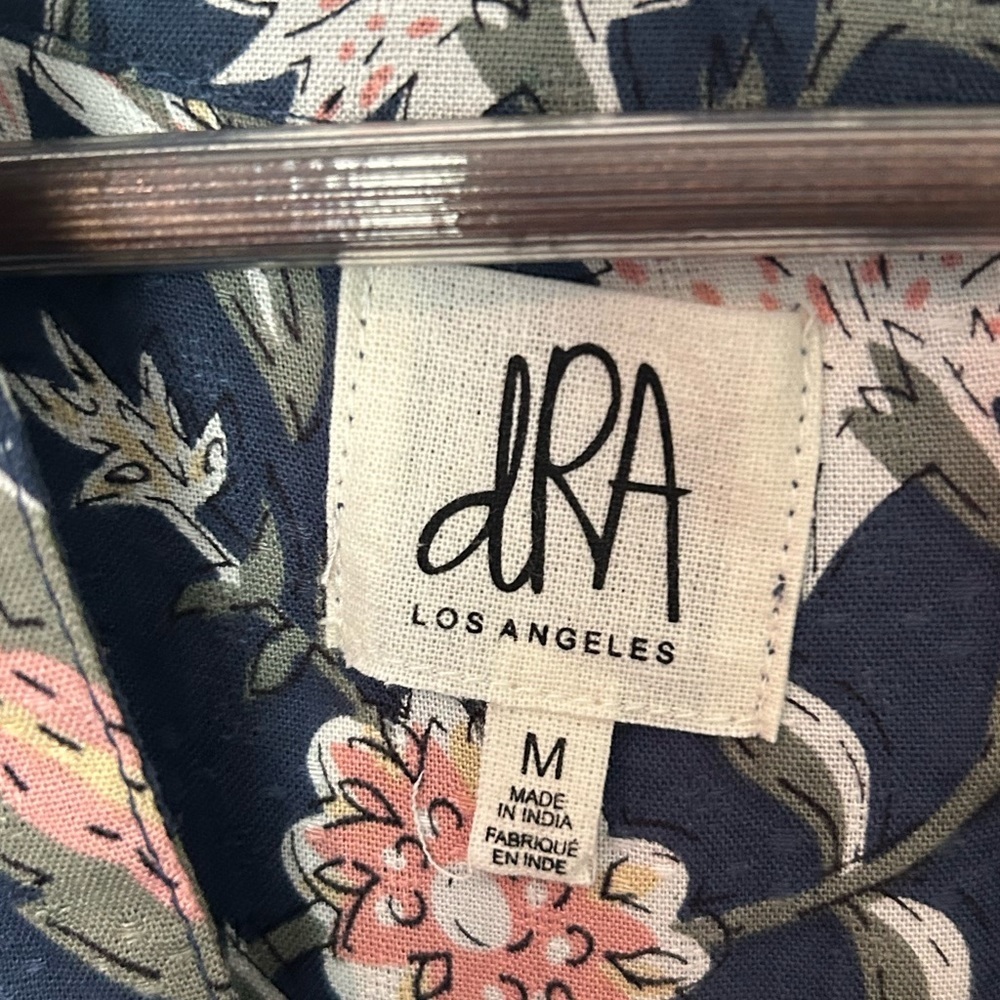 Anthropologie dRA Blue Floral Boho Messie Dress - Size Medium - Picture 6 of 10